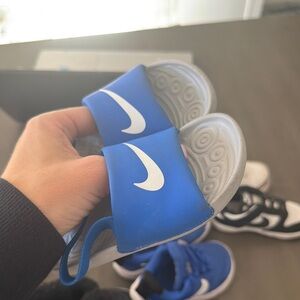 Nike toddler Kawa Blue Slide Sandals